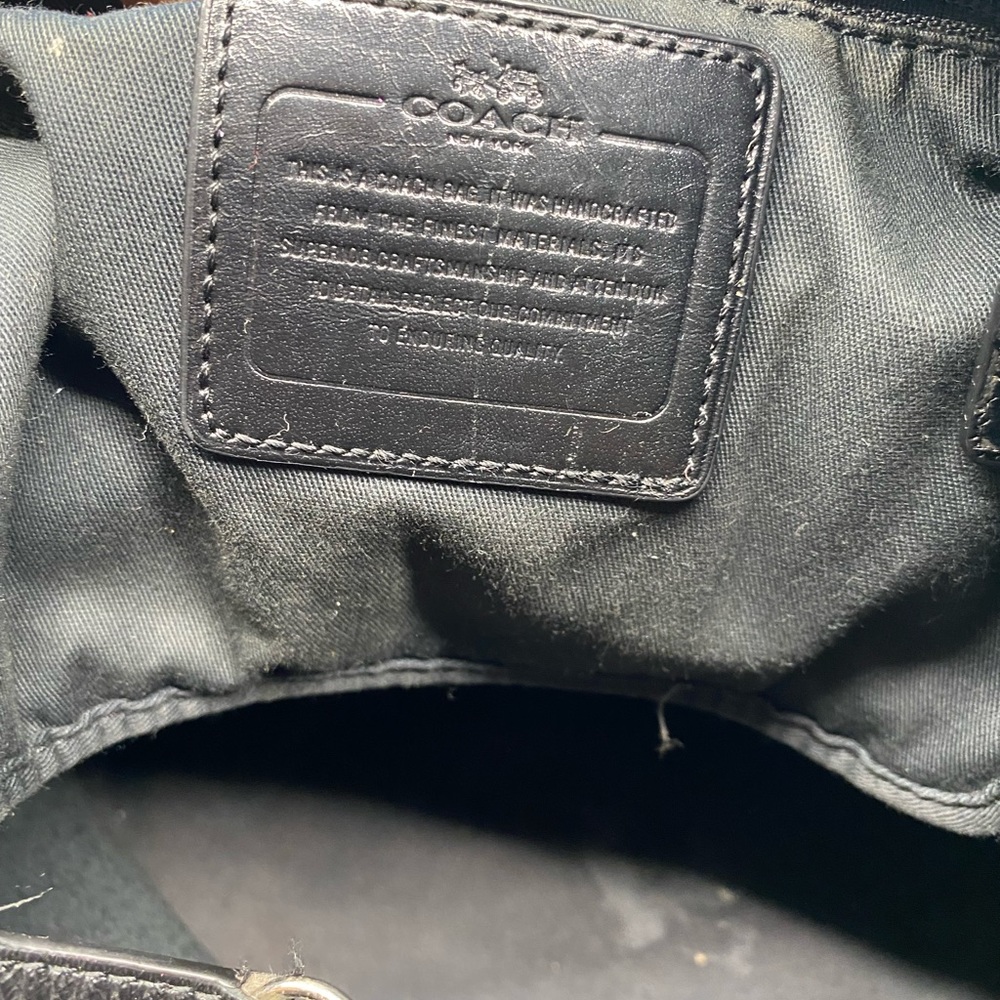 Black coach tote bag - Picture 4 of 8